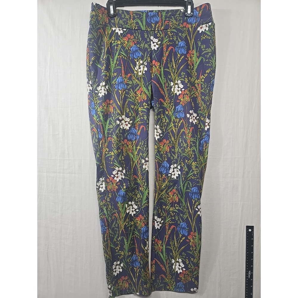 J. McLaughlin Floral Ankle Pants - Blue and Green